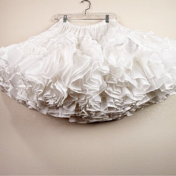 Petticoat Vintage Fender American Magic White Skirt Western Costume Rockabilly - Picture 3 of 8
